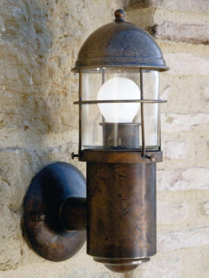 Настенный светильник бра Аттила (Альдо Бернарди, Италия), из состаренной латуни