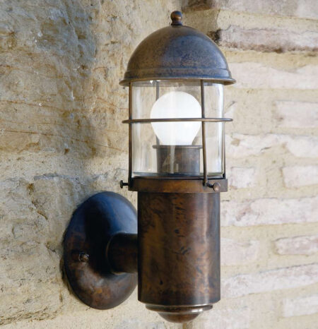 Настенный светильник бра Аттила (Альдо Бернарди, Италия), из состаренной латуни