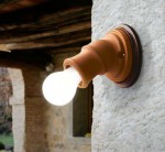 Светильник-бра Мирфак (Альдо Бернарди, Италия), из терракотовой керамики, настенный