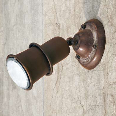 Настенный светильник спот Чиветта (Альдо Бернарди, Италия) из латуни