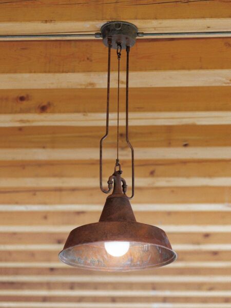 Подвесной светильник Фондерия (Альдо Бернарди, Италия) из металла
