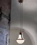Подвесной светильник Лоджия (Альдо Бернарди, Италия) из состаренной литой латуни