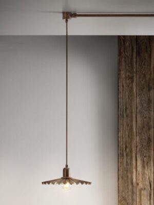 Подвесной светильник Чиветта (Альдо Бернарди, Италия), из состаренной латуни