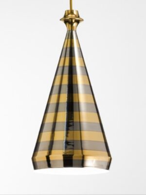 Конусный подвесной светильник Люстри (Альдо Бернарди, Италия), светодиодный, из керамики