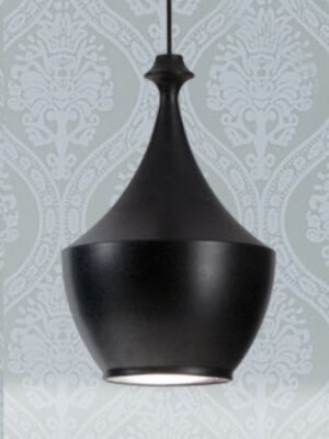 Подвесной светильник Люстри (Альдо Бернарди, Италия), светодиодный, из керамики, черного цвета