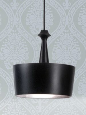 Светильник из керамики Люстри (Альдо Бернарди, Италия), подвесной, светодиодный, черного цвета