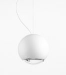 Подвесной керамический светильник Глобо (Альдо Бернарди, Италия), светодиодный, белого цвета