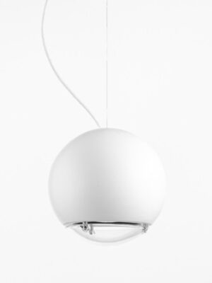 Подвесной керамический светильник Глобо (Альдо Бернарди, Италия), светодиодный, белого цвета