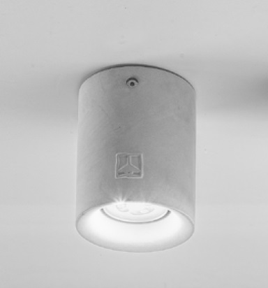 Потолочный светильник Надир (Альдо Бернарди, Италия), из цемента