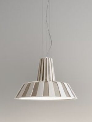 Подвесной керамический светильник Бадин (Альдо Бернарди, Италия), на стальных тросах