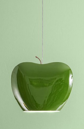 Подвесной светильник Фрутс (Альдо Бернарди, Италия), светодиодный, в форме яблока
