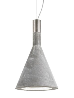 Подвесной светильник Фанэл (Альдо Бернарди, Италия), конической формы, цвета бетона