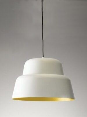 Подвесной светильник Каппадокия (Альдо Бернарди, Италия), алюминиевый, матового белого цвета