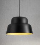Подвесной светильник Каппадокия (Альдо Бернарди, Италия), из алюминия, матового черного цвета