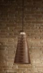 Подвесной светильник Сервино (Альдо Бернарди, Италия), из металла, цвета кортеновской стали