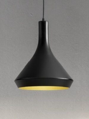 Подвесной алюминиевый светильник Каппадокия (Альдо Бернарди, Италия), черного цвета