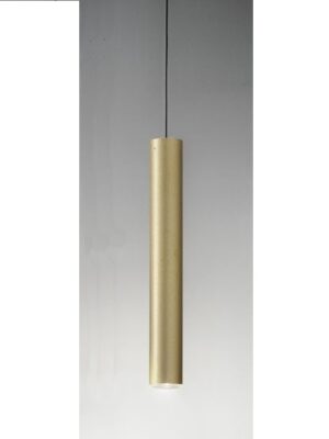Подвесной светильник Тубо (Альдо Бернарди, Италия) из латуни