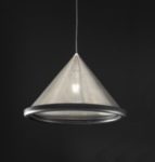 Подвесной светильник Тамисо (Альдо Бернарди, Италия) из металла, с керамическим ободом
